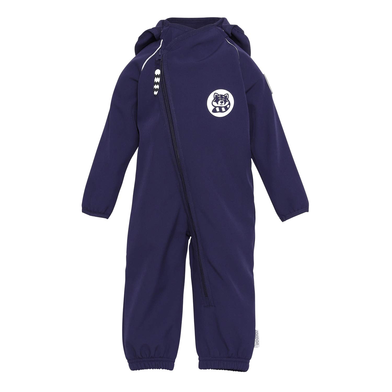 Racoon Baby Softshell Suit, Eclipse, 74