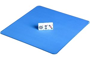 YINIUREN Mahjong Mat Game Table Mat Suitable for Mahjong Tile Game Poker Game Domino Game Game Mat is Made of Rubber Material (Blue-1, 31.5 inches)