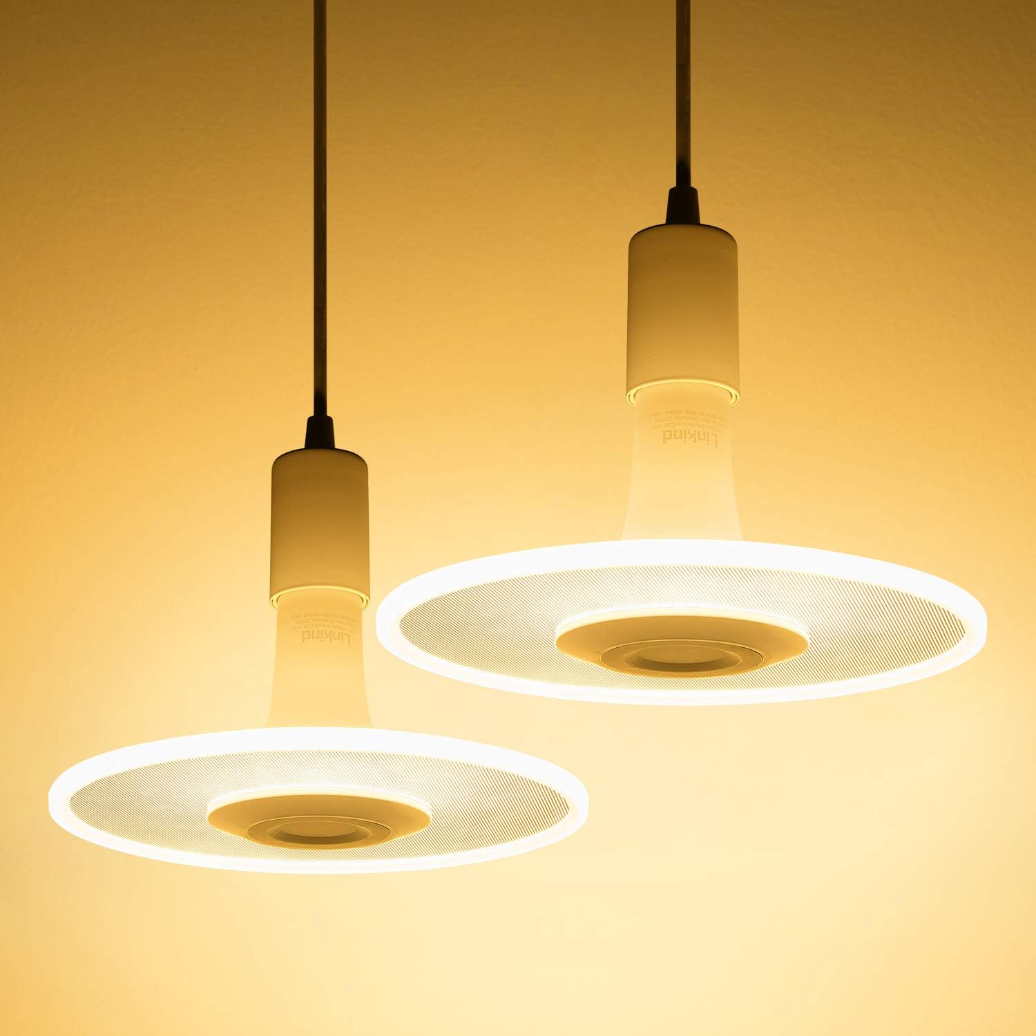 2Pack Linkind LED Pendant Light Kit, Nebula E27 Ceiling Pendant Light with Metal Light Fitting