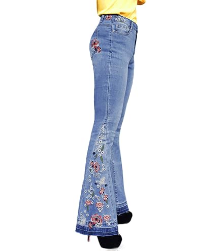 Cdiecer 70S Bell Bottoms - High Rise Flare Jeans for Women, Petite