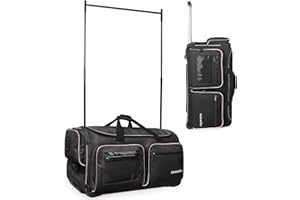 Fanwoli 28" Dance Bag with Garment Rack | Upgraded Stable System & Fabric | More Lightweight & Wear-Resistant | Ideal Competition Duffle Bag for Dancers Livestreamer Athletes