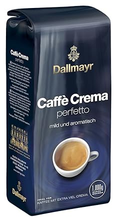 Dallmayr Kaffee Caffè Crema Perfetto Kaffeebohnen, 1er Pack (1x 1 kg)
