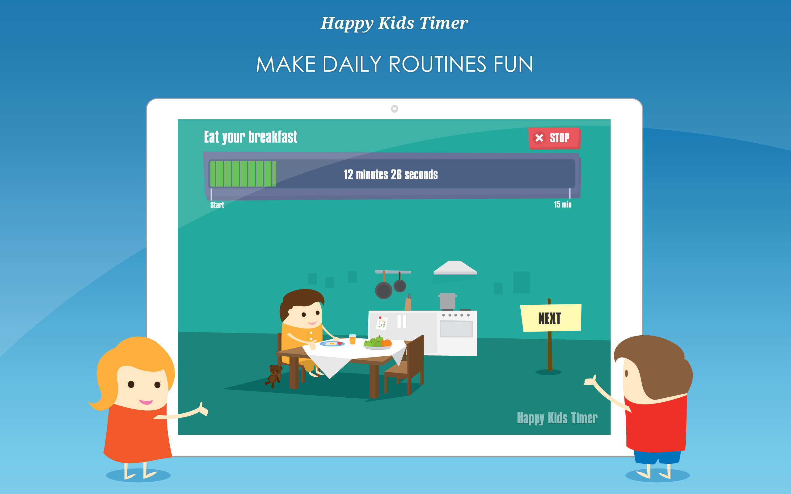 Happy Kids Timer Chores Morning & Evening Routines 2021 Best Back to School Visual Countdown