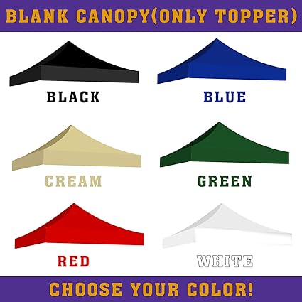 Banner Buzz Make It Visible Ez Pop Up Blank Canopy Only Topper
