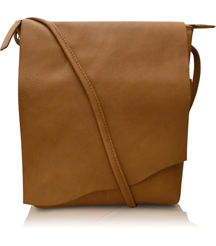 La Antigua, Vintage Crossbody Bag with Adjustable Shoulder Strap, Rustic Satchel, Travel Bag, Purse, Full Grain Leather, Handmade, Bourbon Brown : Clothing, Shoes & Jewelry