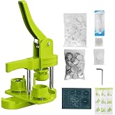 JINFEIDIAN Button Maker Machine Kit 25mm (1 Inch) with 100 Button Parts | Manual Press for DIY Pin Badges, Ideal Parties Gift &amp; Craft Projects