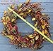 The Wreath Depot Saranac Berry Fall Front Door Wreath, 22 Inches, Beautiful White Gift Box Included
