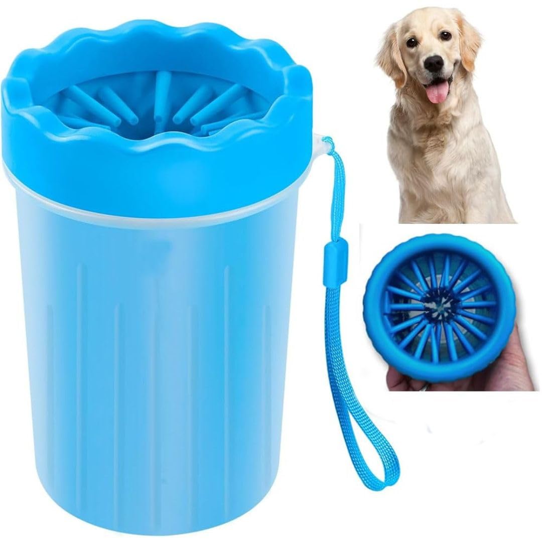 Photo 1 of *MINOR DAMAGE - USED*
Dog Paw Cleaner Cup with Soft Silicone Bristles – Portable Pet Paw Washer for Muddy Paws, Gentle Paw Cleaning Cup for Small & Large Dogs, Easy to Use & Travel-Friendly