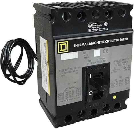 Schneider Electric 480 Volt 100 Amp Fal341001021 Molded Case Circuit Breaker 480v 100a Thermal Magnetic Circuit Breakers Amazon Com