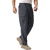 NATUVENIX Hiking Pants Men Lightweight Mens Travel Pants Quick Dry Cargo Pants for Men Stretch Work Pants Water Resistant