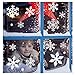 300+ Snowflake Window Clings Christmas Decorations - White Snowflakes Decals for Winter Windows (8 Sheets)