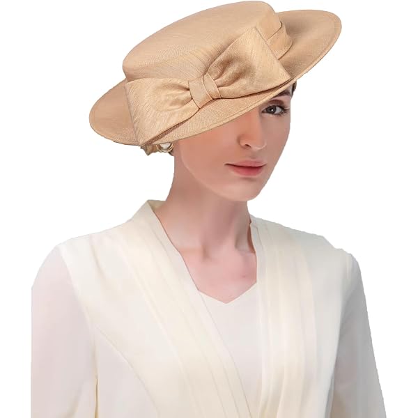 F FADVES Fascinators Women Wide Brim 20s 50s Derby Pillbox  display picture 1