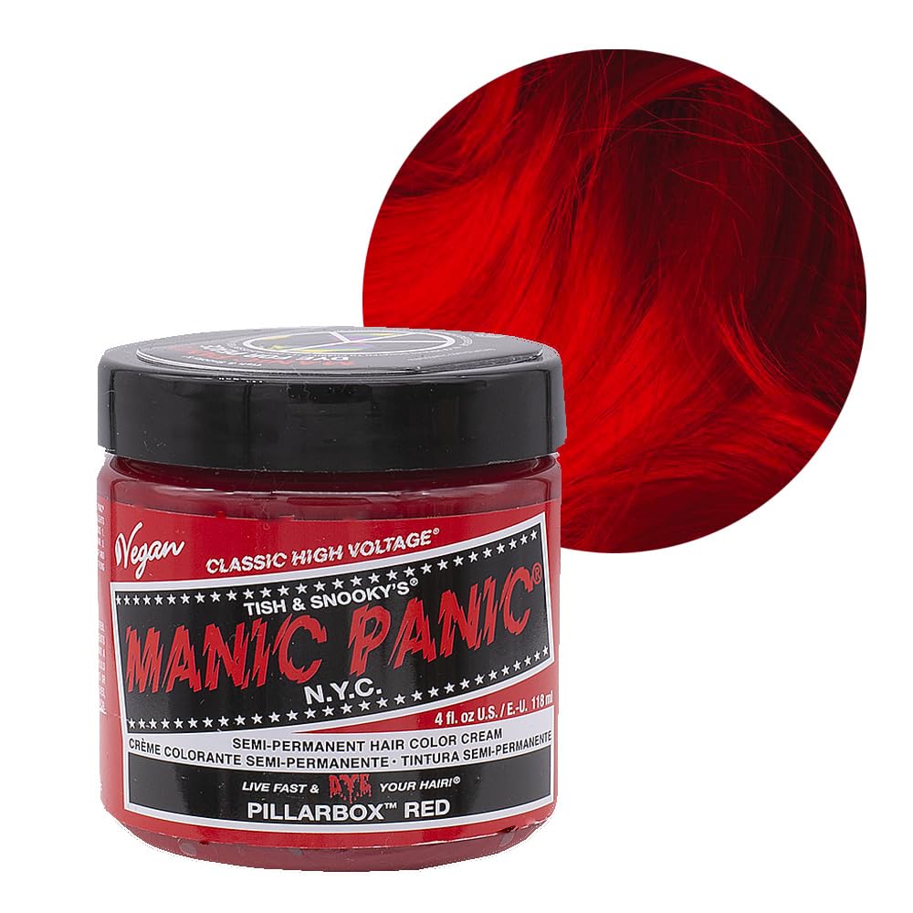 Manic Panic High Voltage® Classic Cream Formula Colour Hair Dye 118ml (Pillarbox® Red)