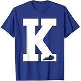 Vintage Letter K Kentucky Blue T-Shirt