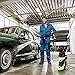 Homdox 3500 PSI Electric Pressure Washer 2.6 GPM Power Washer 1800W Electric Power Washer Cleaner with Hose Reel and 5 Nozzles (Green)