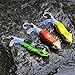 XFISHMAN Topwater-Bass Fishing-Lures 3.5in Bait Floating Rotating Tail Frog Poppers Lure for Bass Pike