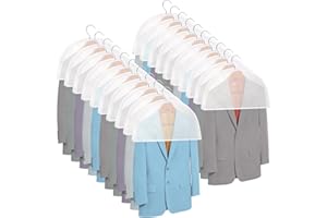 Foraineam 20 Pack Shoulder Covers Clothes Suit Protectors Breathable Garment Dust Covers for Suit, Coats, Jackets, Dress Clos