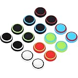 Obeka Compatible with 8 Pairs Thumb Grips Silicone Analog Stick Covers Thumbstick Controller Replacement Joystick Cap PS4 PS3
