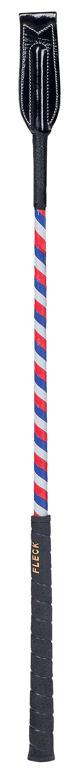 Fleck Unisex Adult 951090306 Lacquered Flapper Whip - Red/White/Blue, 55 cm