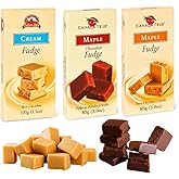 Canada True Fudge Gift Set – Maple, Cream, Chocolate – 3 x 85g (3oz) – Canadian Souvenir Food, Made With Real MapleSyrup, Mad