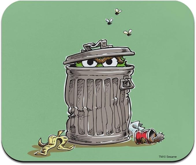 Sesame Street Trash Can Oscar The Grouch Low Profile Amazon.co.uk