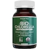 Organic Chlorella: 3 Organic Certifications – Broken Cell Wall Form, Blue Green Algae - Raw, Sun-Grown, Non-Irradiated, Maximum Nutrient & CGF (Chlorella Growth Factor) Levels - (120 Tablets)