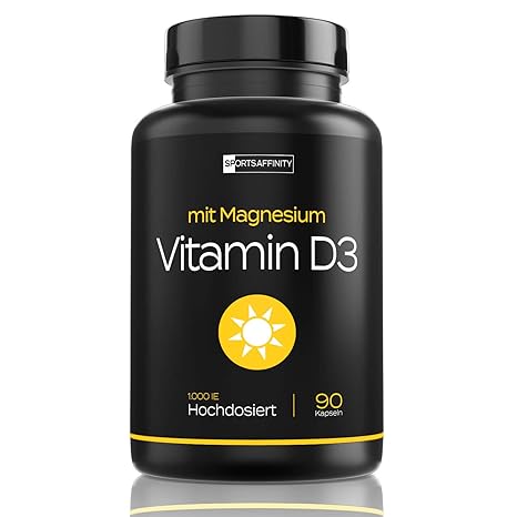QUALITÄTSSIEGER 2018* Vitamin D3 [Mit Magnesium] » Für Hohe Bio Verfügbarkeit « Vitamin D 3 Hochdosiert 1000 ie Tabletten/Pil