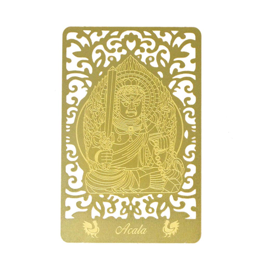Feng Shui Bodhisattva Rooster (Acala) Printed Golden Card W4122