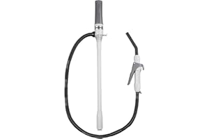 DEWAY Automatic Fuel Transfer Pump with Nozzle for Quick Flow Control & Stop, 3X More Powerful D Battery Powered, Extra Long Hose Fits All Size Cans, Portable Liquid Pump Transfers at 2.4 Gal/Minute