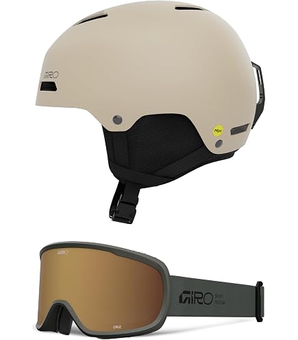 Amazon.com: Giro Ledge MIPS AF Snow Helmet/Goggle Combo - (Combo