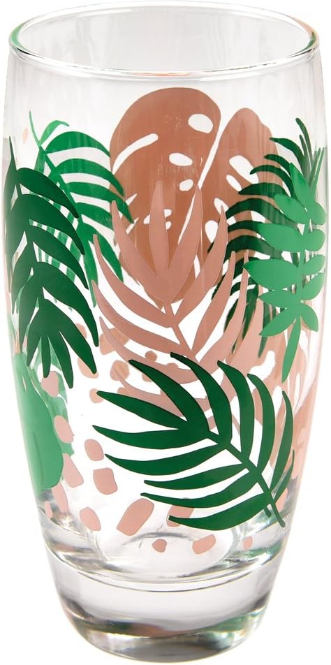Palm Leaf Drinking Glass