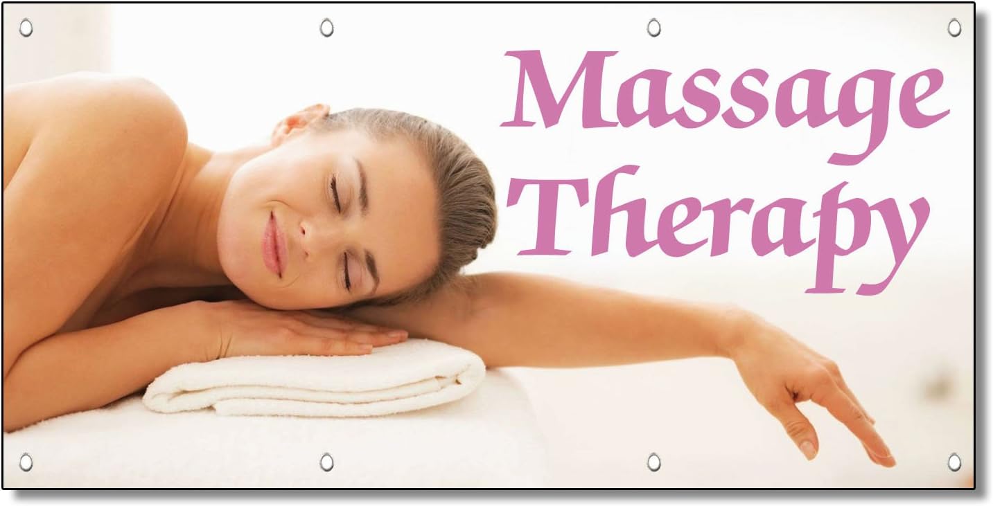 Massage Therapy Business 13 Oz Vinyl Banner Sign with