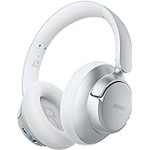 BERIBES Upgraded Hybrid Active Noise Cancelling Wireless Headphones with Transparent Modes,70H Playtime Bluetooth Headphones Wireless with Mic, Deep Bass,3.5MM Cable,Soft-Earpads,Fast Charging-Silver