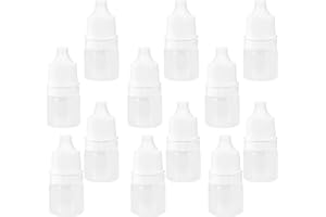 Gonetre 100PCS 2ml Empty Plastic Dropper Bottle Squeezable Refillable Bottle for Eye Drop Liquid