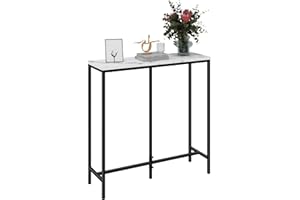 JOONEE Narrow Console Table, 29.5” Slim Entryway Table, Thin Sofa Table for Small Spaces, Skinny Narrow Tables for Entrance, Foyer, Hallway, Living Room