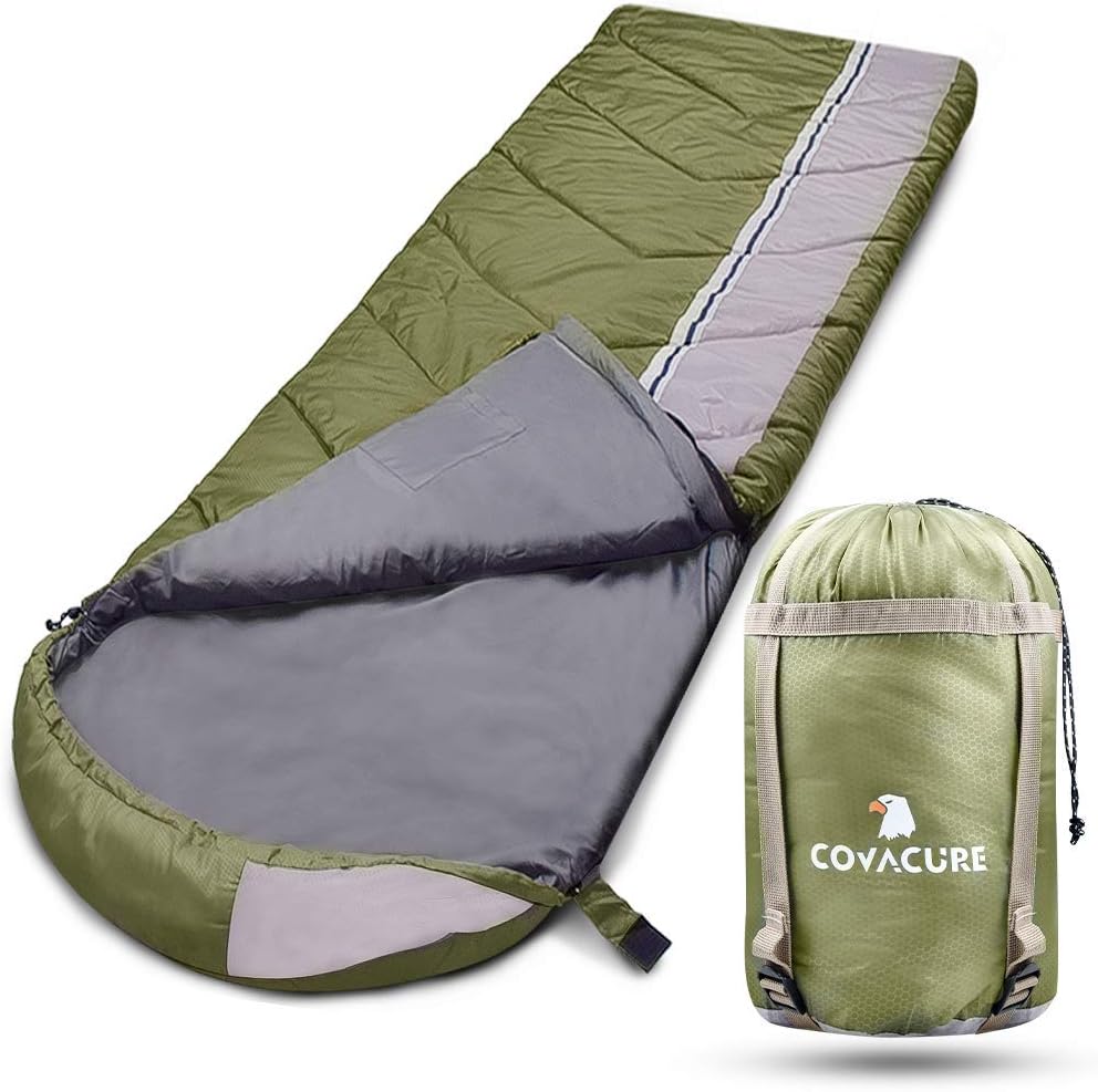 COVACURE 1.5/0.8kg Sleeping Bag, 3 Seasons Ultra Warm & Lightweight