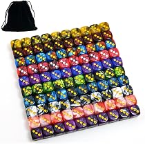 Coloured Dice Simgoing 500-Piece Colored Dice Set (12mm) | 10 Colors, 6 ...