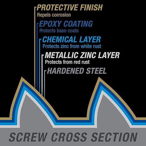 Power Pro Exterior Wood Screws - #8 X 1-1/2 Inch Bronze Deck Screws With T-25 Bit