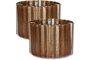 CEILINGCONNEX Colorado Steel Rustic Metal Landscape Edging (2 Pack of 6in W x 10ft L Rolls, Rusted)