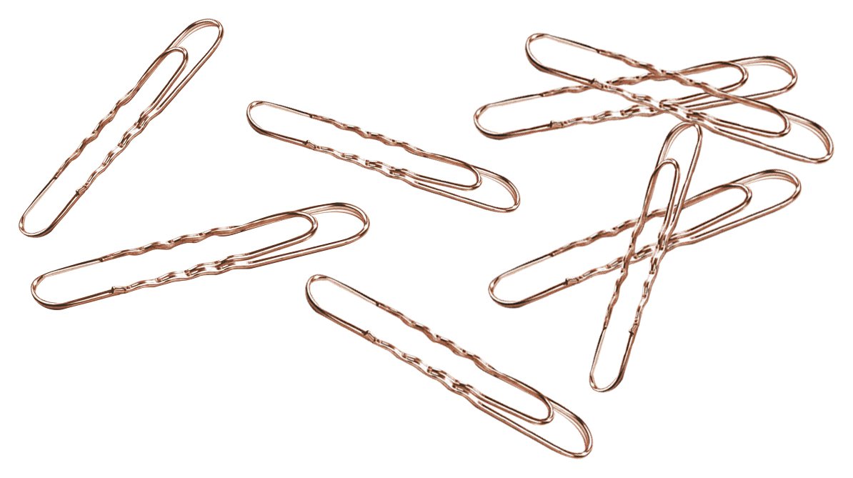 Durable 129224 Paper Clips (45 mm) 1 kg = Approx. 715-Piece Copper-Plated