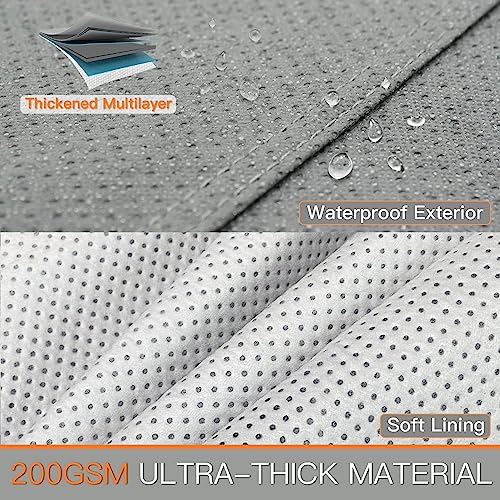 Kayme Car Cover Durable, Waterproof and Breathable, Suitable for BMW 5 Series Sedan, Full Garage Tarpaulin to Protect from Sun and Dust, Car Tarpaulin, Folding Garage Guda