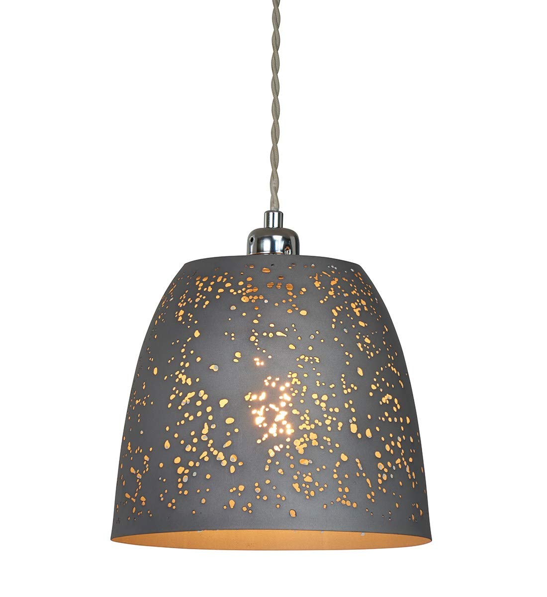 Village At Home Storm Pendant, Metal, Grey