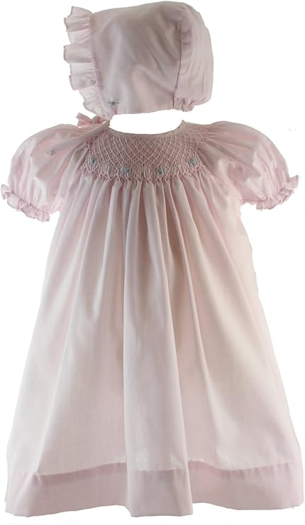 baby easter dress with bonnet