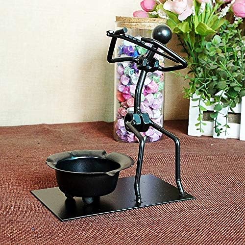 Music Iron Man Metal Ashtray, Sending Fashion Creative Gifts, Household Cigar Ashtray Outdoor Household Coffee Table Desk Window Decoration, 2 Pack