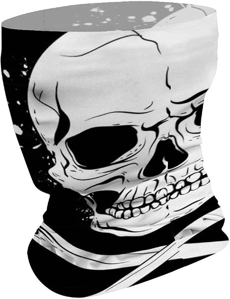 Skull And Crossbones Pirate Flag Bandanas Tube Headwear Scarf Neck