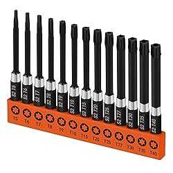 HORUSDY 13-Piece Impact Rated 3" Security Torx Bit