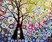 ES Art DIY PBN-Paint by Numbers Abstract Tree-3 16-by-20 inches Frameless.