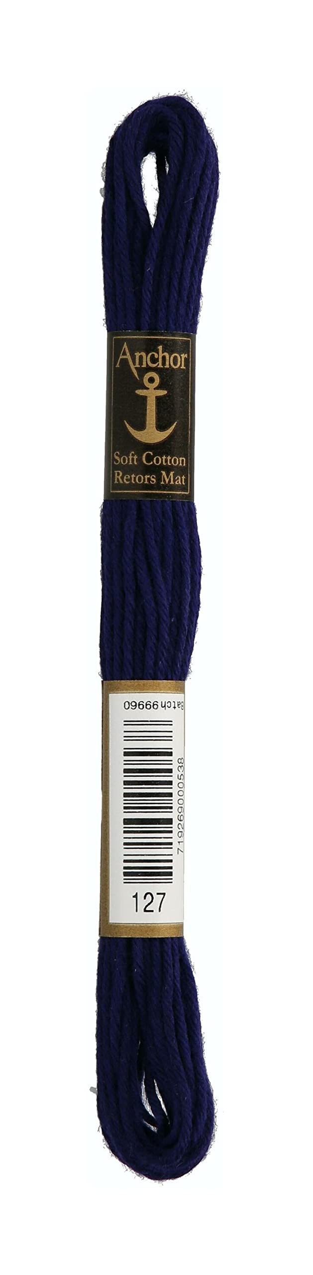 Anchor 4335000-00127 Embroidery Thread, 100% Cotton, Polar Blue, 10 m