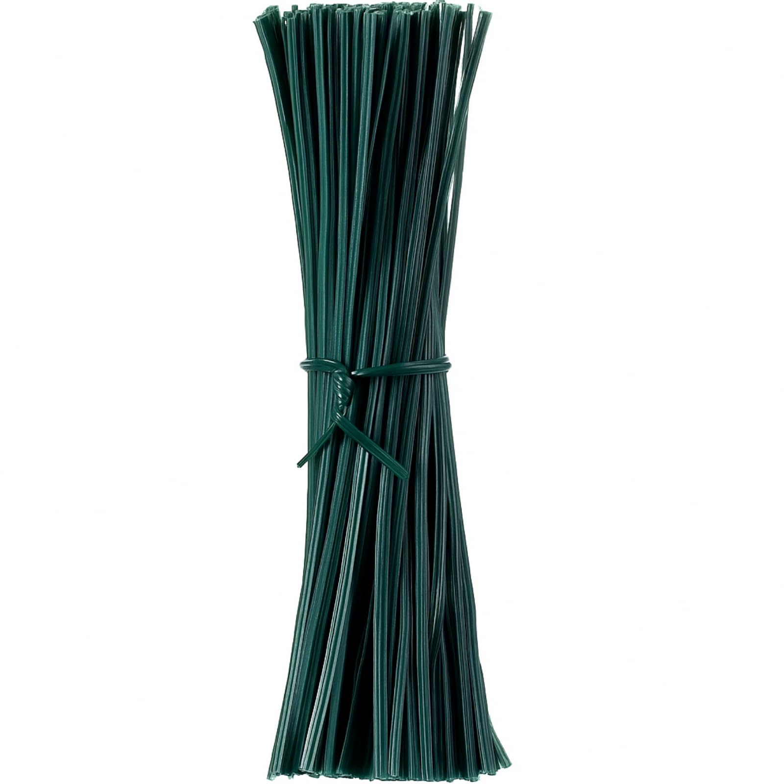 WILLBOND 200 Pcs 4.72'' Multi Function Garden Plastic Twist Tie, PE Twist Flexible Plant Ties, Garden Plant Twist Tie Garden Plant Support, Cable Ties, Large Garbage Bag Bundle