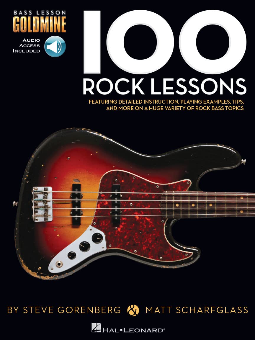 Bass Lesson Goldmine: 100 Rock Lessons (Includes Online Access Code)